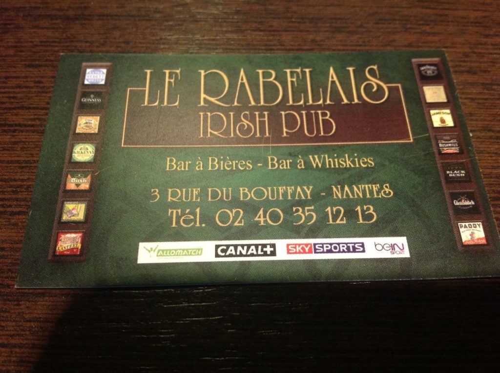 Le Rabelais, Irish Pub à Nantes