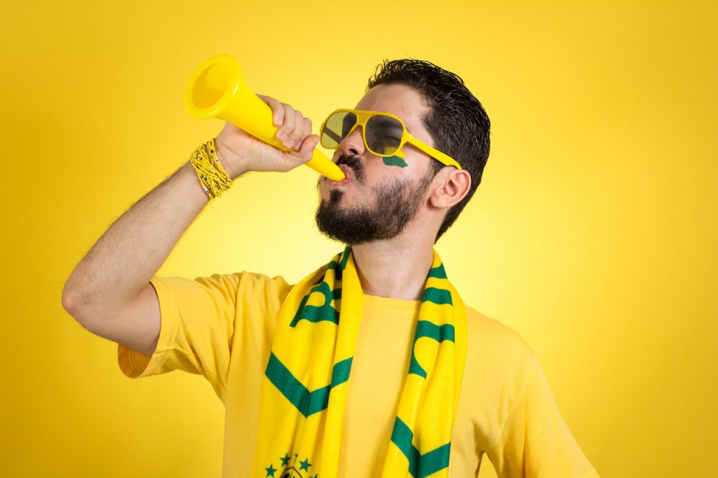 Supporter en tenue